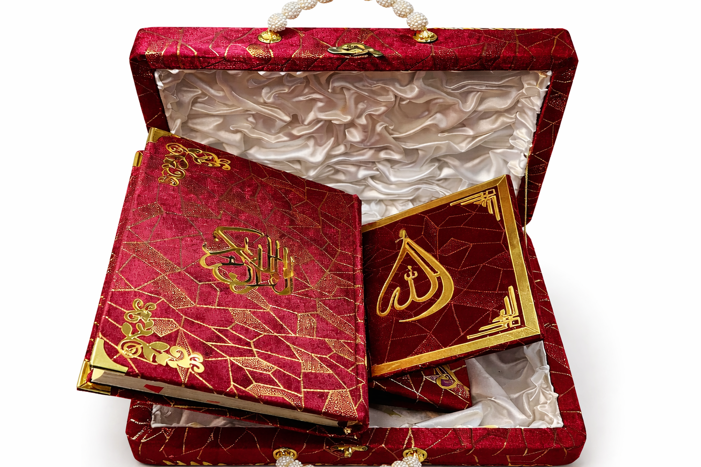 Luxury Red & Golden Quran Gift Set